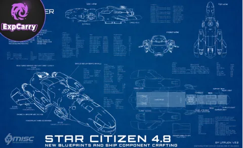 Star Citizen 4.8 : nouveaux plans et fabrication de composants de vaisseau