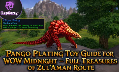 Guía del juguete Pango Plating en WoW Midnight: ruta completa de los tesoros de Zul'Aman