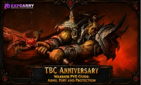 Guía PvE del Guerrero en TBC Anniversary: Armas, Furia y Protección
