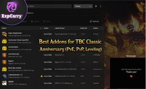 Mejores addons para TBC Classic Anniversary (PvE, PvP y subir de nivel)
