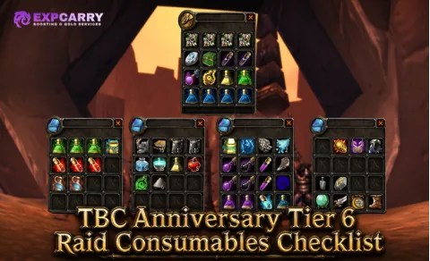 Liste des consommables de raid de palier 6 de TBC Anniversary