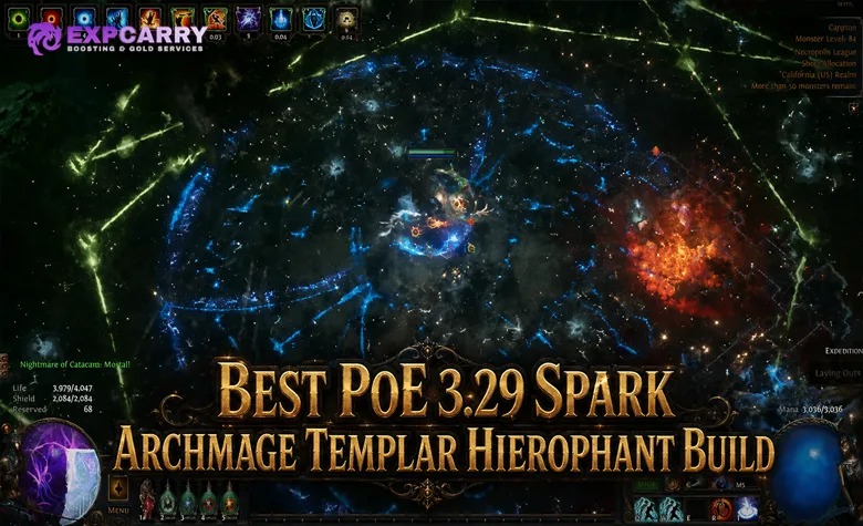 Mejor build Spark Archmage Templario Hierofante de PoE 3.29