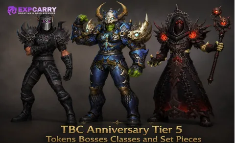 Fichas del Tier 5 de TBC Anniversary: jefes, clases y piezas de conjunto