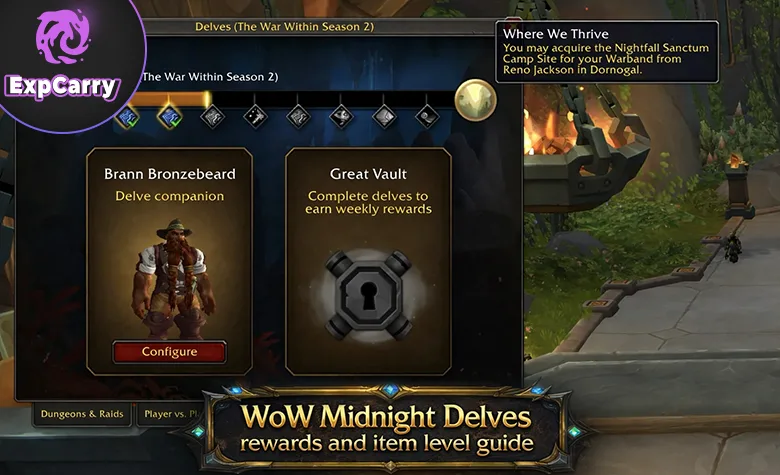 Guide des récompenses des Gouffres de WoW Midnight et du niveau d’objet