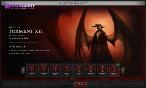 Guide des difficultés Tourment de Diablo 4 : déblocages, prérequis et efficacité du farming
