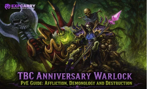 Guía PvE del Brujo en TBC Anniversary: Aflicción, Demonología y Destrucción