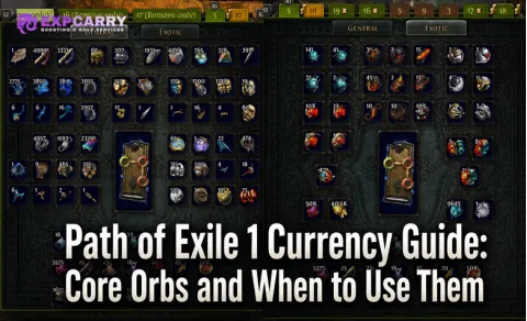 Guía de monedas de Path of Exile 1: orbes principales y cuándo usarlos