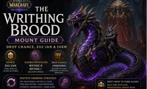 Guía de la montura The Writhing Brood: probabilidad, Zul'jan y farmeo