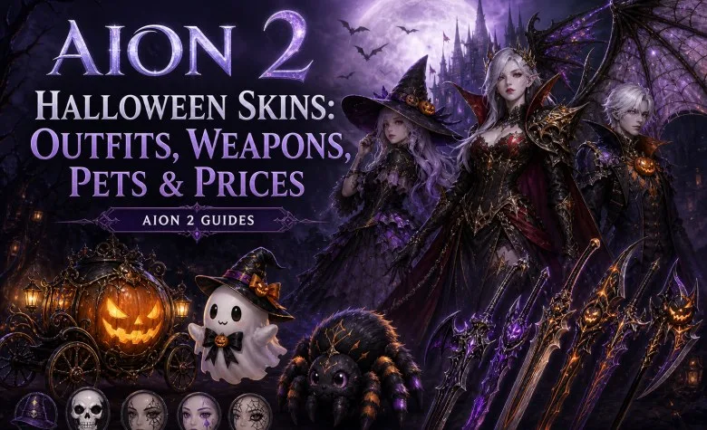 Skins Halloween AION 2: Trajes, Armas, Pets y Precios