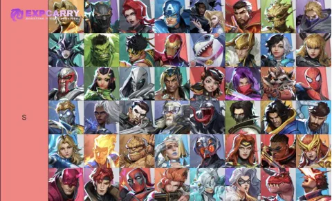 Lista de niveles de héroes de Marvel Rivals Temporada 9 por rol y rango