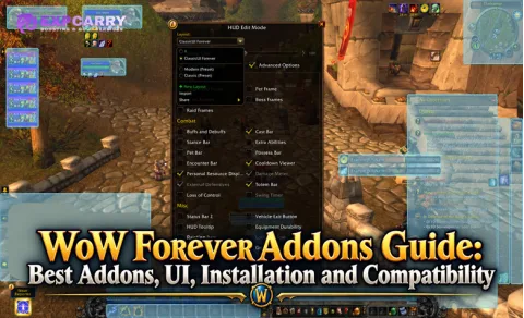 Guía de addons de WoW Forever: mejores addons, interfaz, instalación y compatibilidad