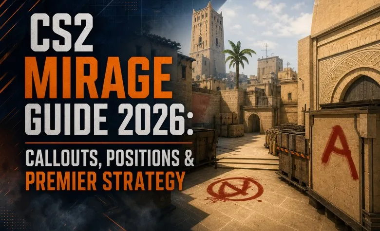 CS2 Mirage Guide 2026: Callouts, Positions & Premier Strategy CS2 Mirage Guide 2026: Callouts, Positions & Premier Strategy