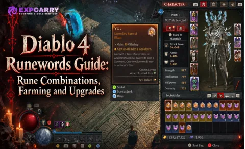 Guide des mots runiques de Diablo 4 : combinaisons, farm et améliorations