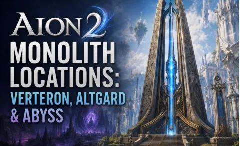 AION 2 : Emplacements des Monolithes