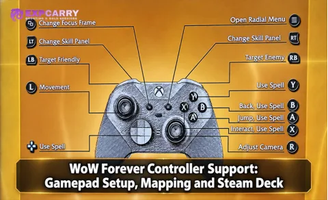 WoW Forever con mando: configuración, controles y Steam Deck