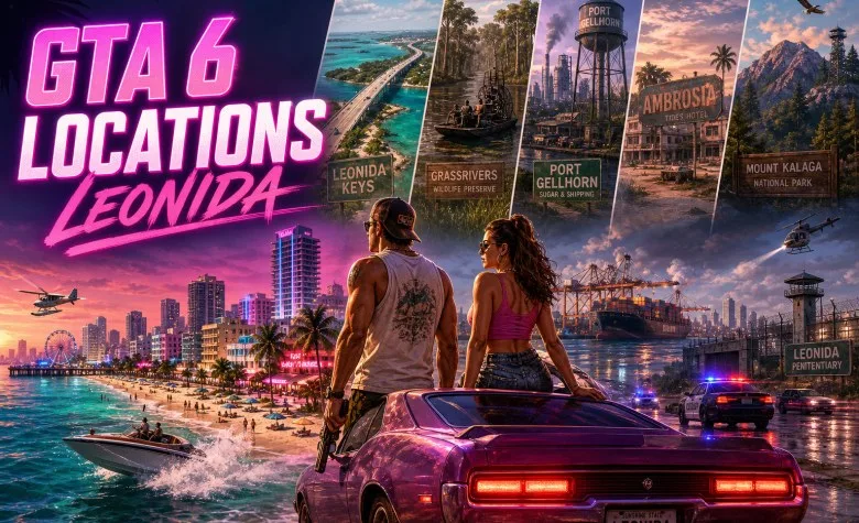 GTA 6 Locations: Every Confirmed Place in Leonida