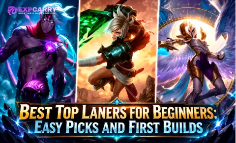 Meilleurs top laners pour débutants : champions faciles et premiers builds