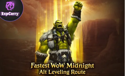 La ruta más rápida para subir alters en WoW Midnight