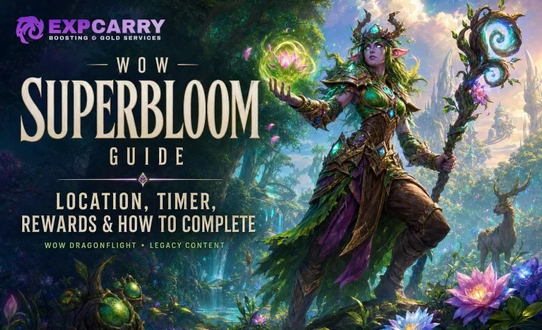 Guía del Superbloom de WoW: ubicación, horario, recompensas y cómo completarlo