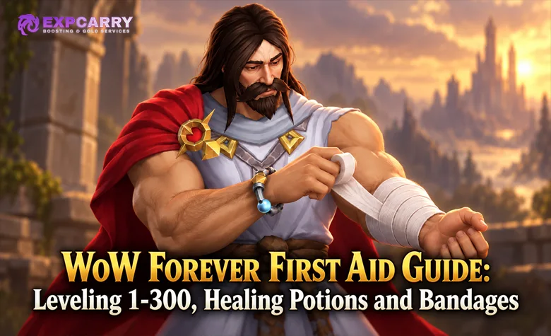 Guía de primeros auxilios de WoW Forever: subir de 1 a 300, pociones de sanación y vendas