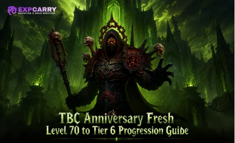 Guía de progresión de nivel 70 recién alcanzado a Tier 6 en TBC Anniversary