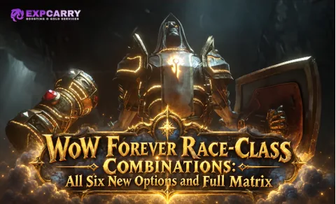 WoW Forever : combinaisons race-classe — les six nouveautés et la matrice complète