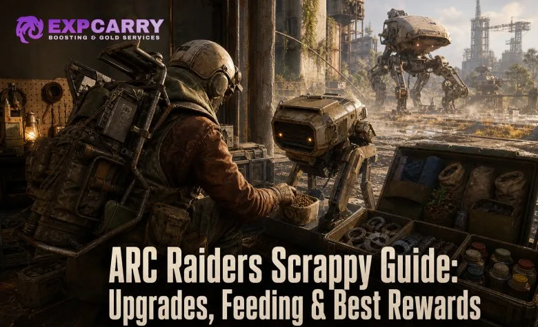Guide Scrappy d’ARC Raiders : améliorations, nourriture et meilleures récompenses Guide Scrappy d’ARC Raiders : améliorations, nourriture et meilleures récompenses