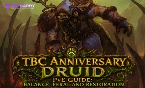 Guía PvE del druida en TBC Anniversary: Equilibrio, Feral y Restauración