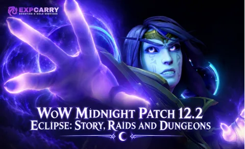 WoW Midnight : patch 12.2 Eclipse — histoire, raids et donjons