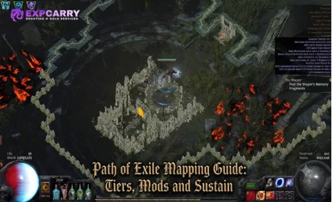 Guide du mapping dans Path of Exile : paliers, mods et sustain