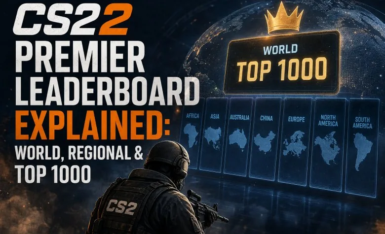 CS2 Premier Rangliste erklärt: Welt, Regionen & Top 1000