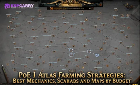 Estrategias de farmeo del Atlas de PoE 1: mejores mecánicas, Scarabs y mapas según el presupuesto