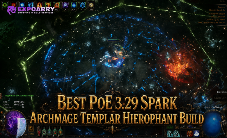 Best PoE 3.29 Spark Archmage Templar Hierophant Build