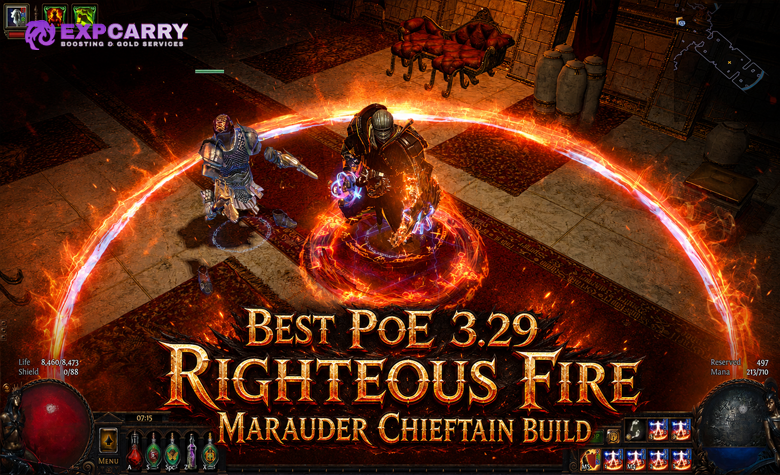 Best PoE 3.29 Righteous Fire Marauder Chieftain Build