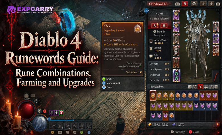 Diablo 4 Runewords Guide: Rune Combinations, Farming and Upgrades
