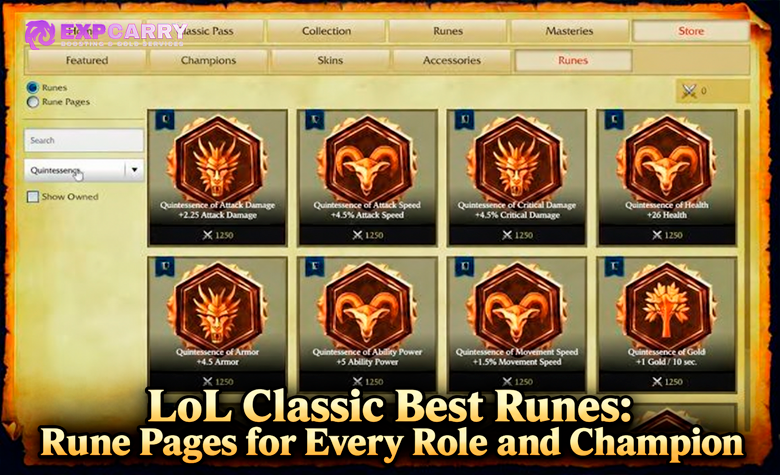 LoL Classic Beste Runen: Runenseiten für Rollen und Champions