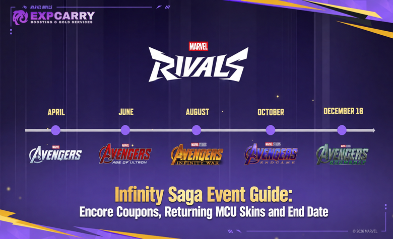 Marvel Rivals Infinity Saga Event Guide: Encore Coupons, MCU-Skins und Enddatum