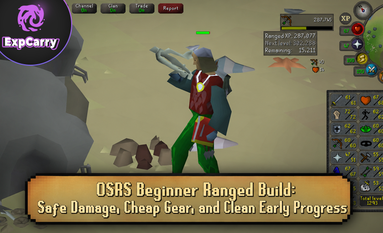 OSRS Beginner Ranged Build: Safe Damage, Cheap Gear, and Clean Early Progress
