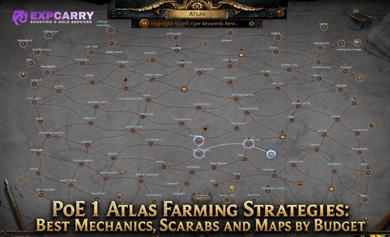 PoE 1 Atlas Farming Strategies: Best Mechanics, Scarabs and Maps by Budget