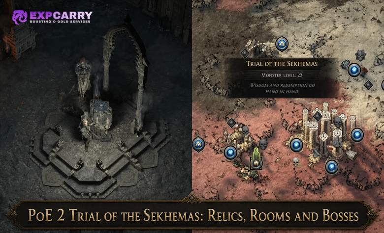 PoE 2 Trial of the Sekhemas: Relics, Rooms and Bosses