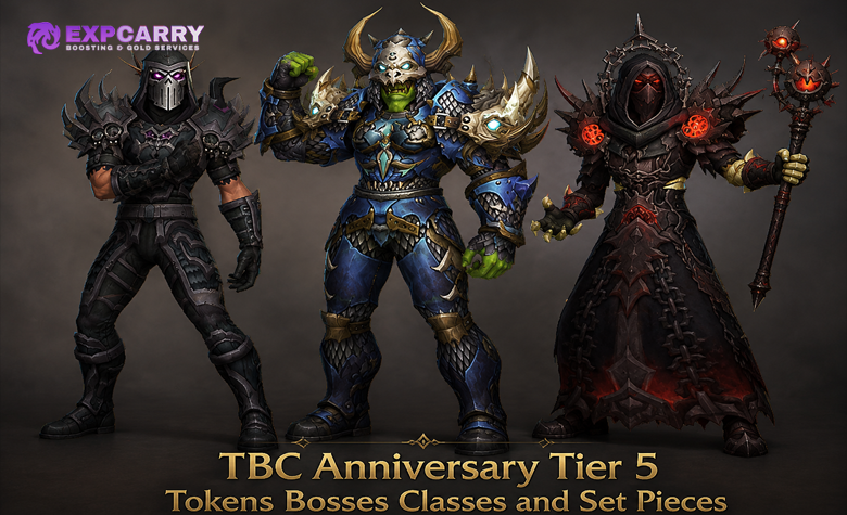TBC Anniversary Tier 5 Tokens Bosses Classes and Set Pieces