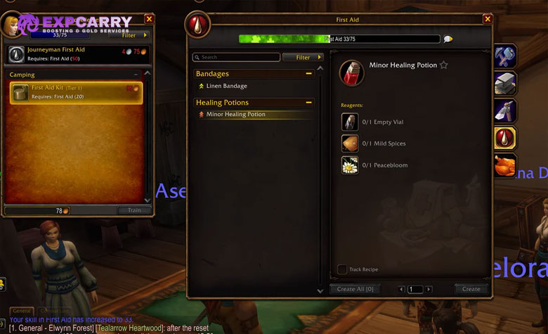 Current First Aid WoW Forever First Aid 1-300: Potions, Bandages & Camping