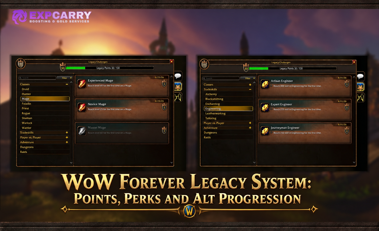 WoW Forever Legacy System: Punkte, Vorteile und Alt-Fortschritt WoW Forever Legacy System: Punkte, Vorteile und Alt-Fortschritt