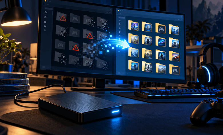 Games Stored on an External Hard Drive? What to Do After Data Loss