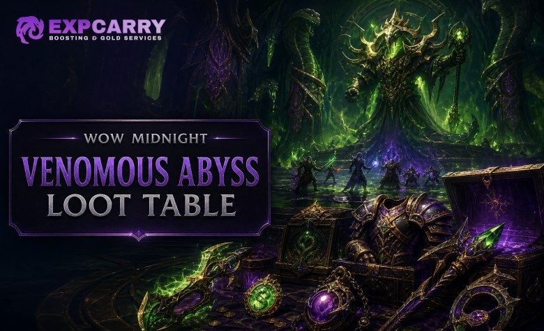 The Venomous Abyss Loot Table: Boss Drops, Trinkets and Rare Items