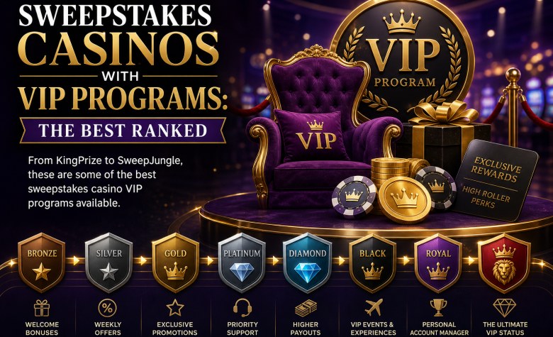 Sweepstakes Casinos with VIP Programs: The Best Ranked