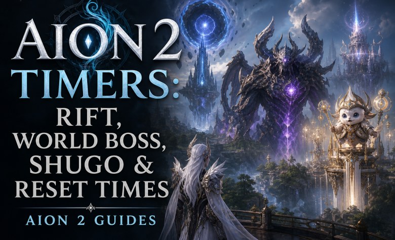 AION 2 Timer: Risse, Weltbosse, Shugo & Reset