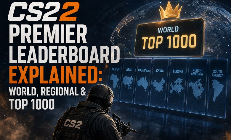 CS2 Premier Rangliste erklärt: Welt, Regionen & Top 1000