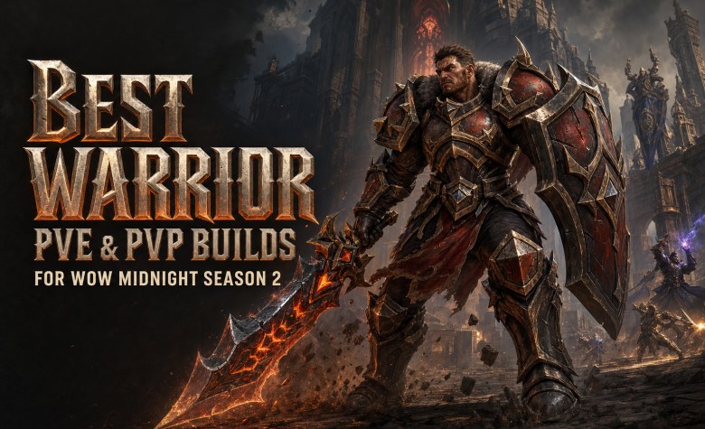 Best Warrior PvE & PvP Builds for WoW Midnight Season 2