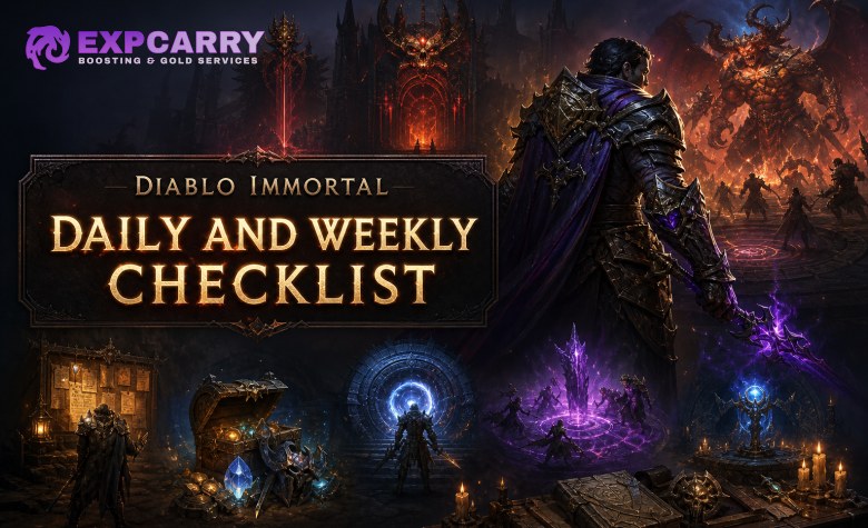 Diablo Immortal Daily and Weekly Checklist